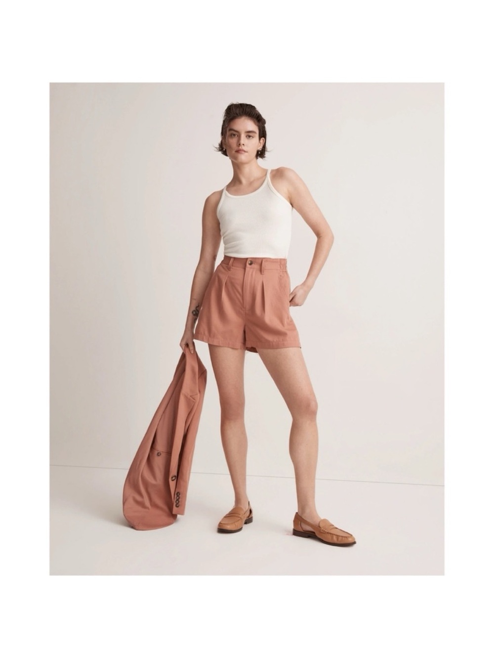 Madewell High-Waist Rust Women's Shorts